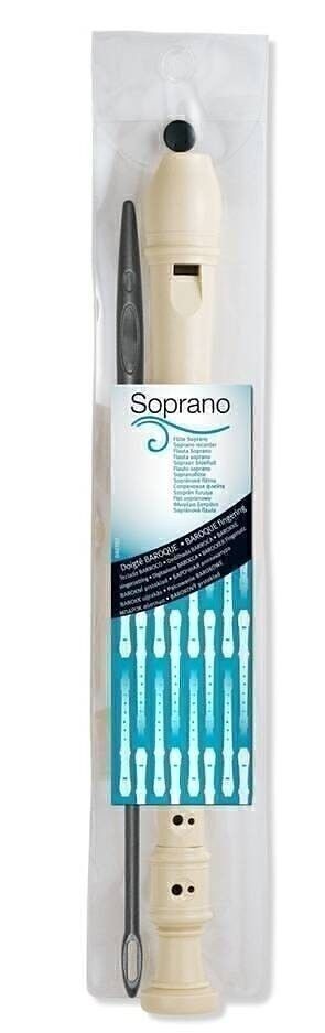 Flûte plastique, doigté baroque + écouvillon, listes scolaires