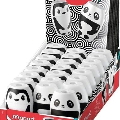 Temperamatite SHAKKY FANCY, 1 uso, in esposizione decori PANDA PENGUIN assortiti