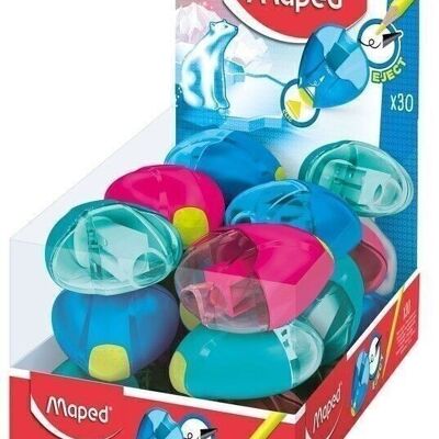 Temperamatite I-GLOO EJECT, 1 uso, colori assortiti, in espositore
