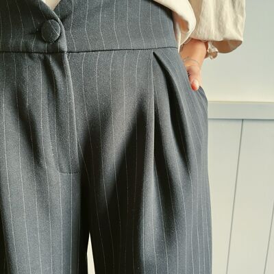 Le pantalon Hudson - noir & blanc