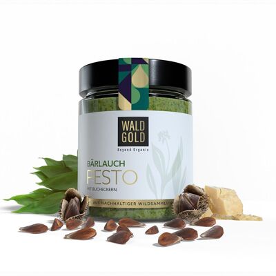 Pesto d'ail sauvage aux faines