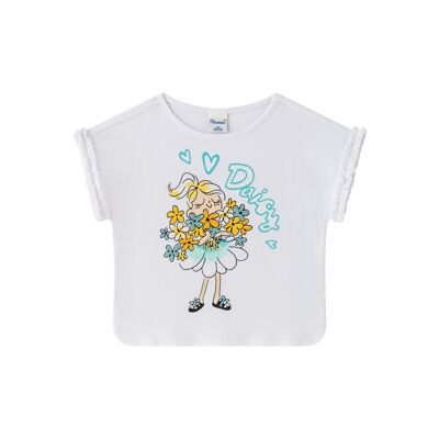 Junior girl's daisy t-shirt