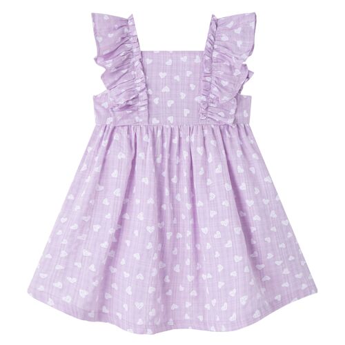 Strap dress with hearts