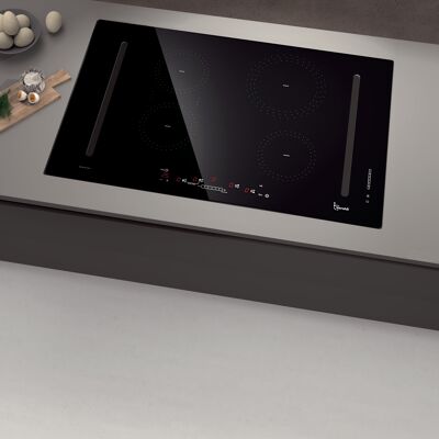 Baraldi induction hob with Diamond Bridge hood