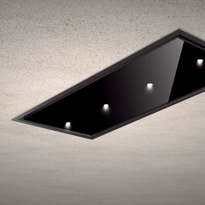 Baraldi Gea Flat ceiling hood 90 cm, Black 800 m3/h