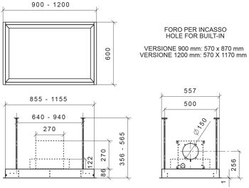 Baraldi Gea Hotte de plafond plate 90 cm, Blanc 800 m3/h 3