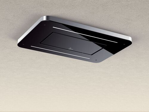 Baraldi cappa da soffitto Stivia Soffitto 90 cm, Nera 800 m3/h