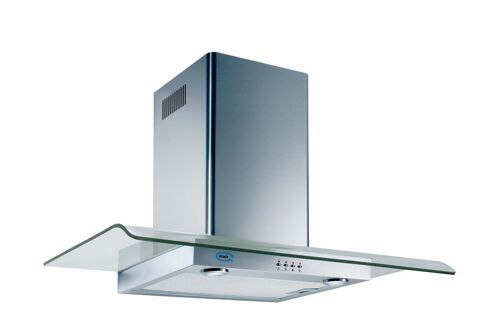 Ecoair by Baraldi cappa parete Desy 90 cm, Inox/vetro 700 m3/h