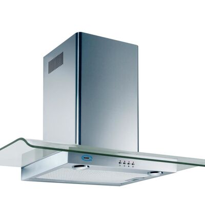 Hotte murale Ecoair by Baraldi Desy 90 cm, inox/verre 700 m3/h