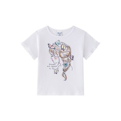 T-shirt farfalla da bambina