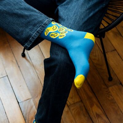 Smiley patterned socks - Gilbert Montapied
