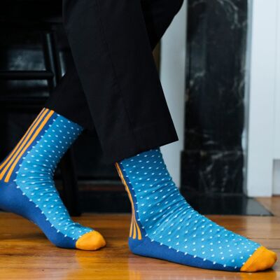 Socken mit Streifen- und Tupfenmuster - Claude Franpois
