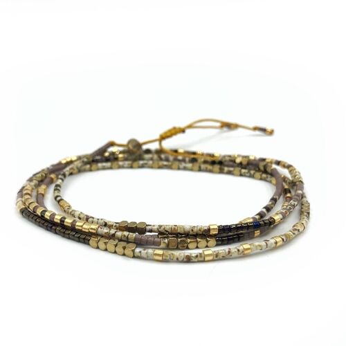 Multi-row bracelet / SUN necklace