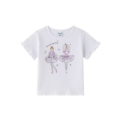 T-shirt ballerina da bambina