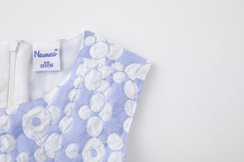 Robe à fleurs bleues pour junior fille 5
