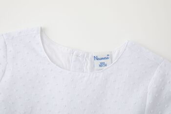 Robe bébé blanche à volant 4