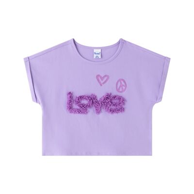 T-shirt da bambina con lettere