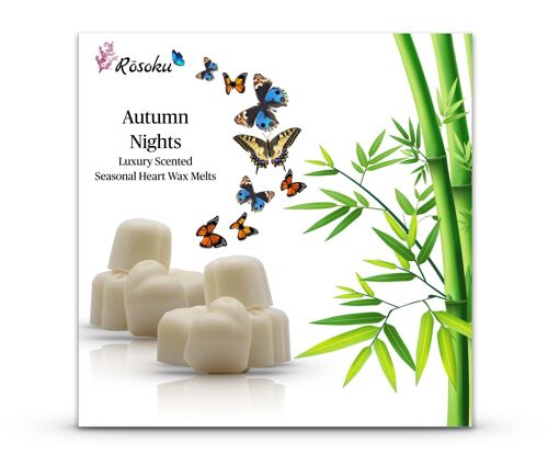 Autumn Nights Soy Wax Heart Melts