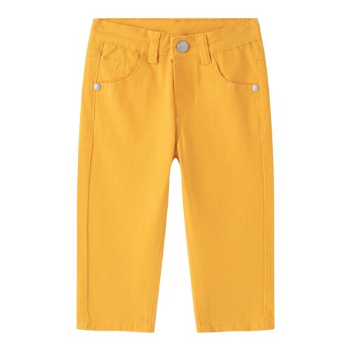 Pantalón vaquero bebe niño color Amarillo