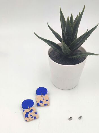 Boucles d'oreilles en pâte polymère 1