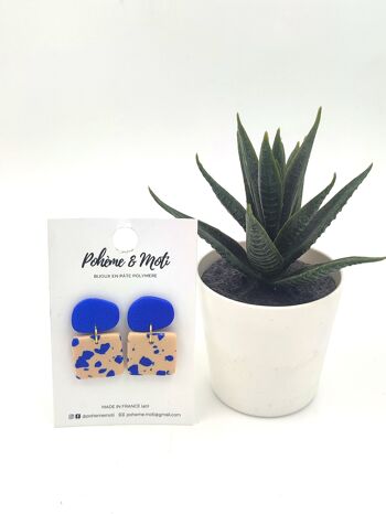 Boucles d'oreilles en pâte polymère 2