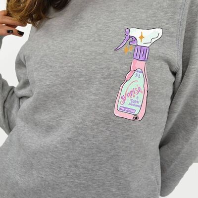 Crew Neck Sweatshirt "Svanish"__XL / Grigio