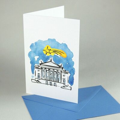 10 Christmas cards with envelopes: State Opera in Berlin