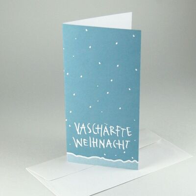 Set de 10 tarjetas navideñas recicladas con sobres: Hot Christmas