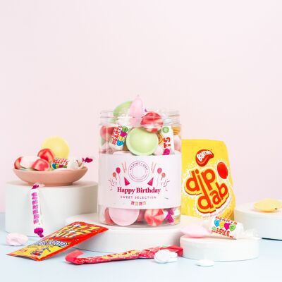 Baignoire à partager rose joyeux anniversaire