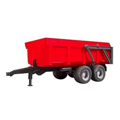 Bruder - 02211 - Red tipping trailer with automatic rear panel
