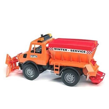 Bruder - 02572 - Camion MB-Unimog - chasse neige, saleuse 2