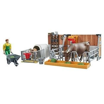 Bruder - 62611 - Coffret bworld fermier avec figurine, animaux et accessoires 1