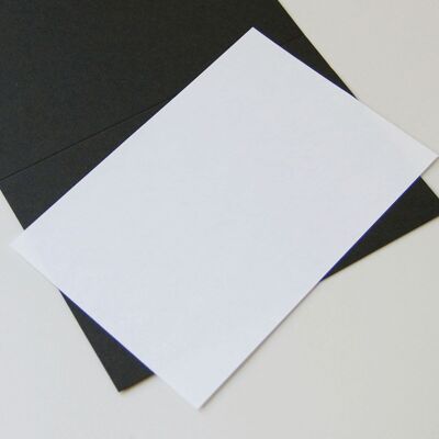 100 recycled white insert sheets 16.3 x 11.2 cm