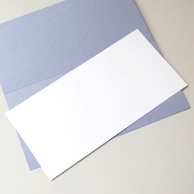 100 feuilles d'insertion blanches recyclées 8" x 4".