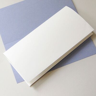 100 recycled white insert sheets 8" x 8".