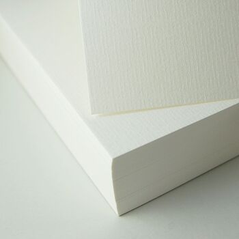100 cartes pliantes nervurées blanc naturel long DIN 2