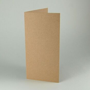 10 cartes pliantes marron recyclées avec enveloppes 2