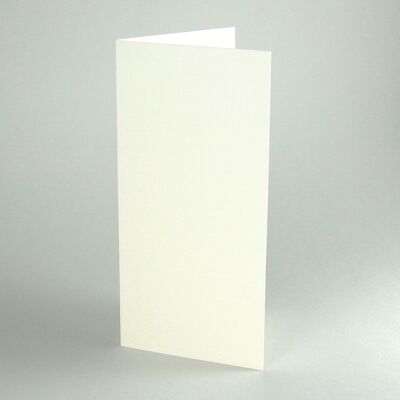 50 old white folding cards DIN long