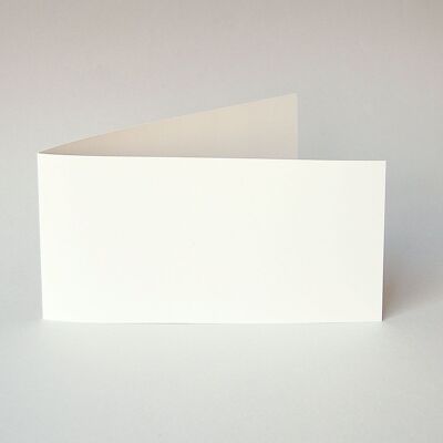100 old white extra-long folding cards DIN long