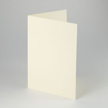 25 cartes pliantes de couleur crème avec enveloppes dorées 2