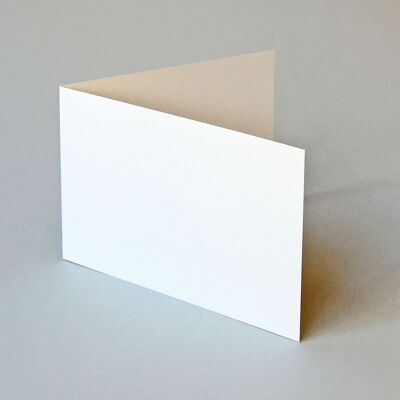 100 cream-white recycled folding cards 11.5 x 16.5 cm (photo cardboard 270 g/sqm)