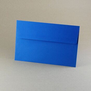 10 cartes pliantes bleues recyclées avec enveloppes B6 3