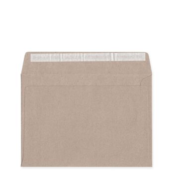 10 cartes pliantes gris sable DIN A5 avec enveloppes recyclées 2