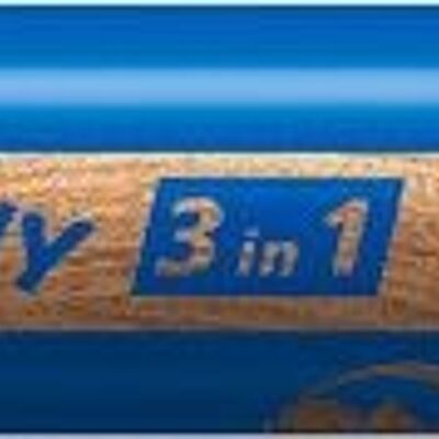 Crayon de couleur STABILO woody 3 in 1 - bleu
