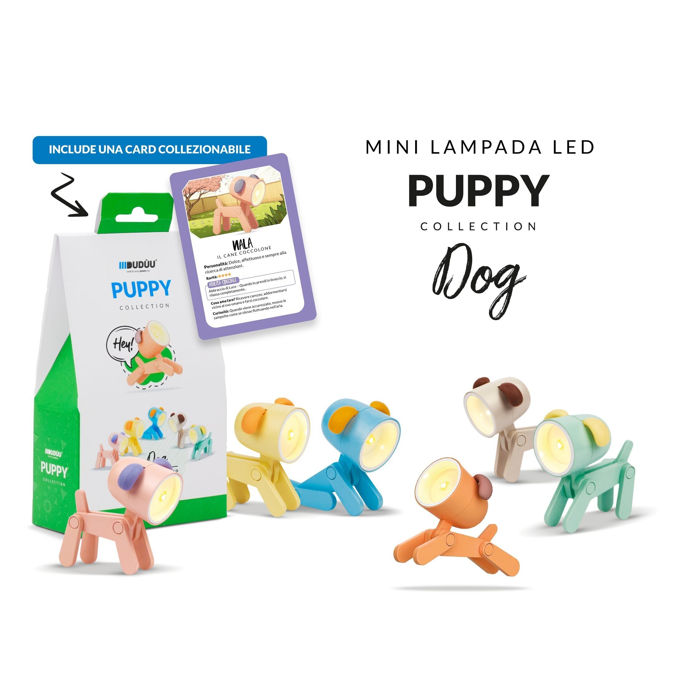 Puppy Collection Dog Mini Reading Lamp by Duduu