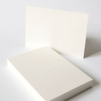 50 old white blank postcards DIN A6