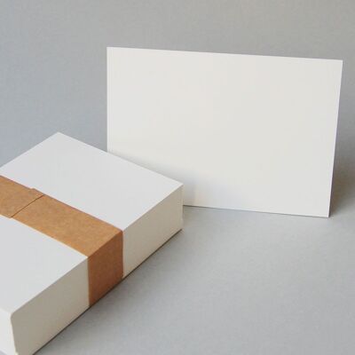 100 recycled white blank postcards DIN A6