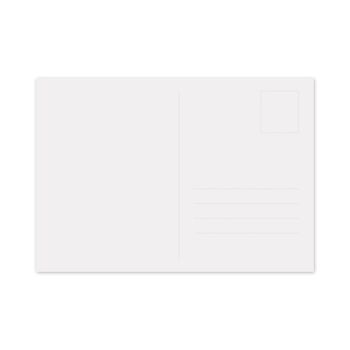 100 cartes postales blanches recyclées DIN A6 avec champ d'adresse 2