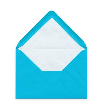 10 cartes postales avec enveloppes turquoise : femmes et hommes 3