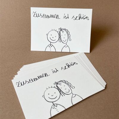 10 funny postcards: Together is beautiful